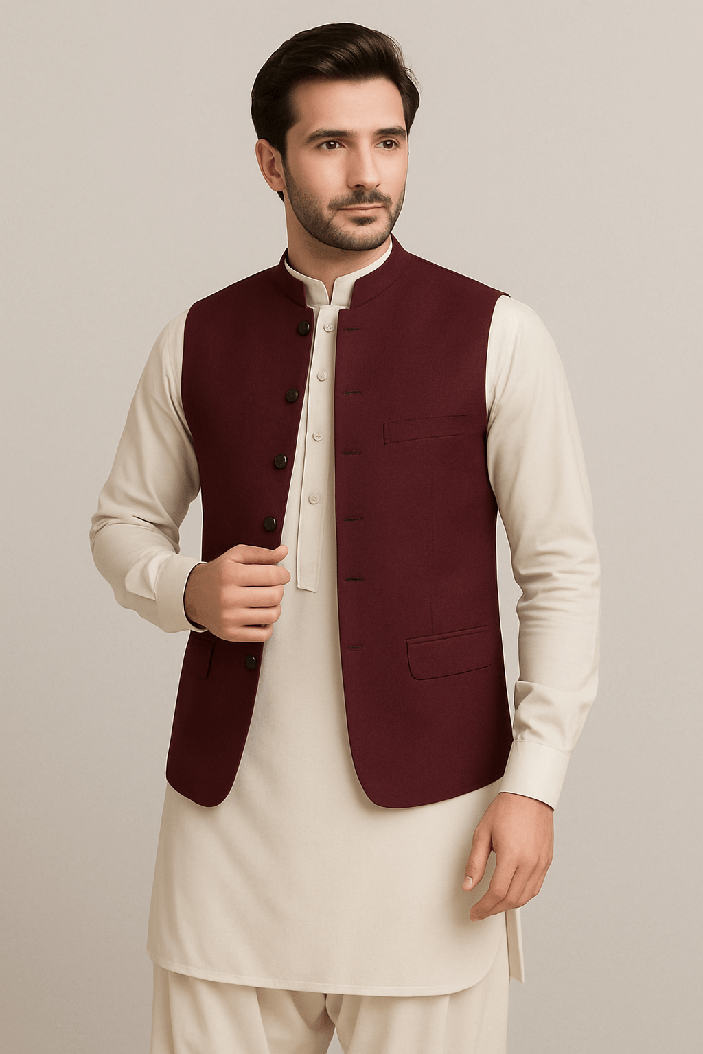 Shalwar Kameez with Waistcoat Combination – Best Looks for Barat - Price Tag