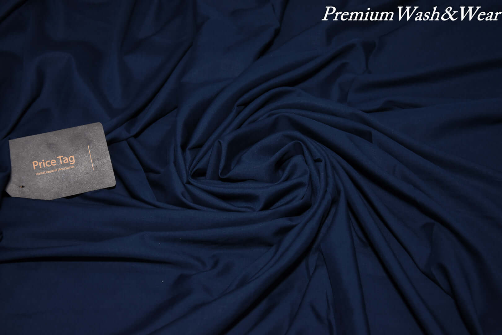 Navy Blue Color| All-Season Wash & Wear |4 Meters | Mens Unstitched Collection Price Tag